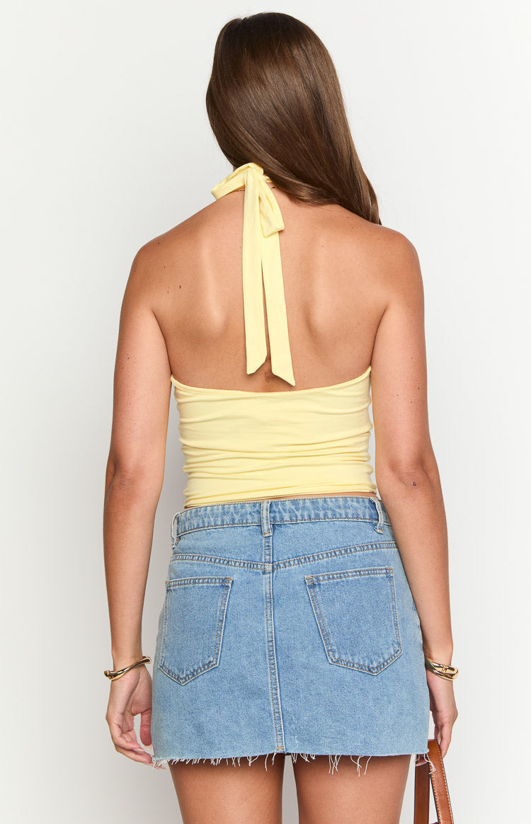 Amora Yellow Crop Top — 6