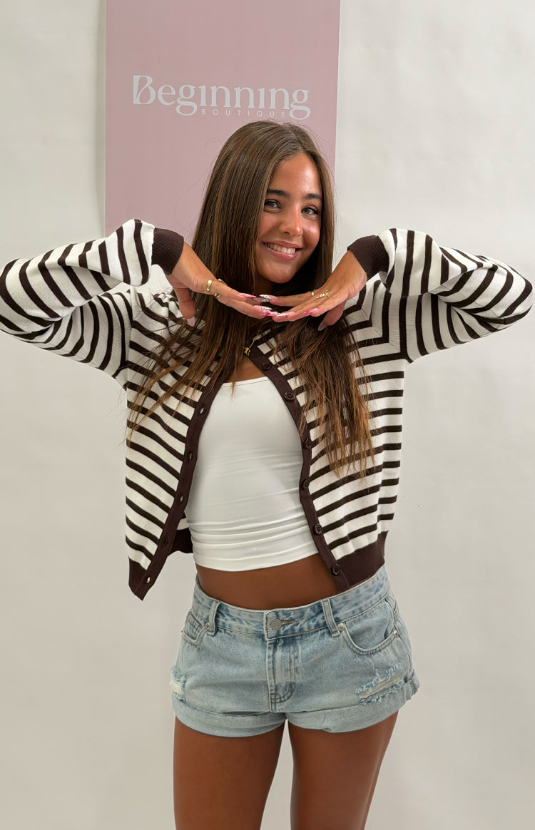 Lindsay Light Wash Denim Shorts — 1