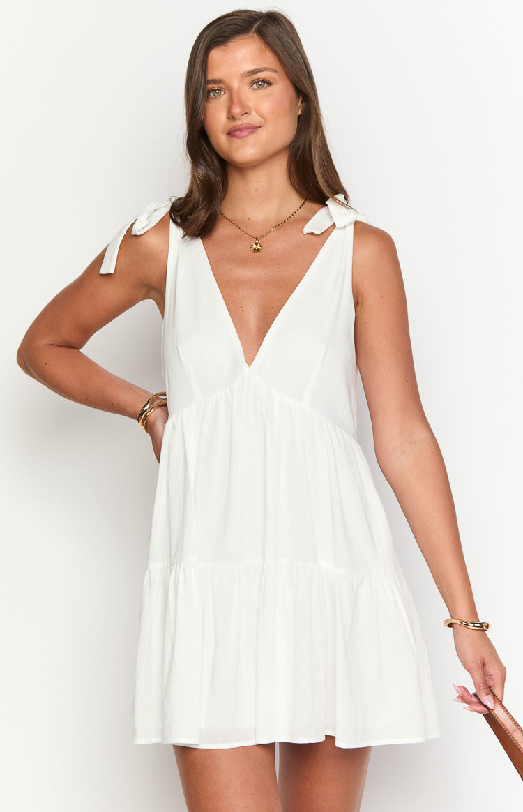 Angel Girl White Mini Dress — 2
