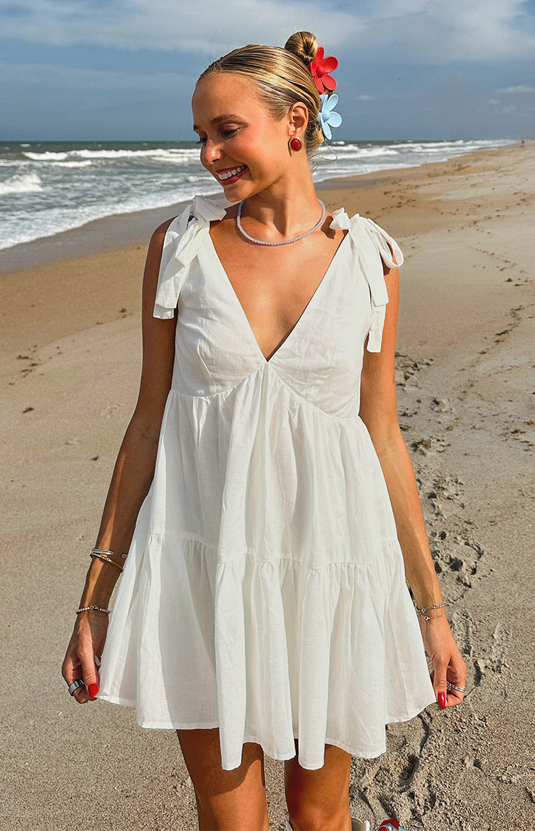 Angel Girl White Mini Dress — 5