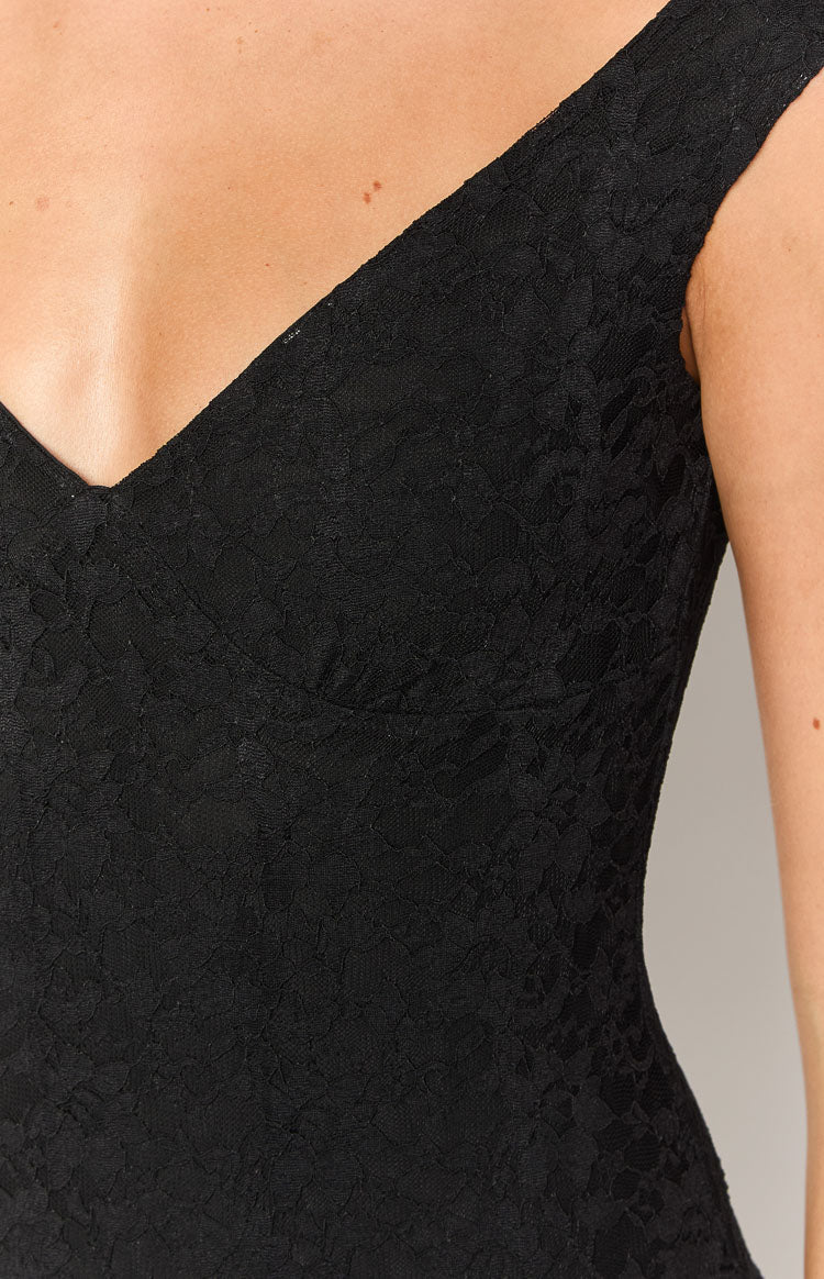 Nyla Black Mini Dress — 6