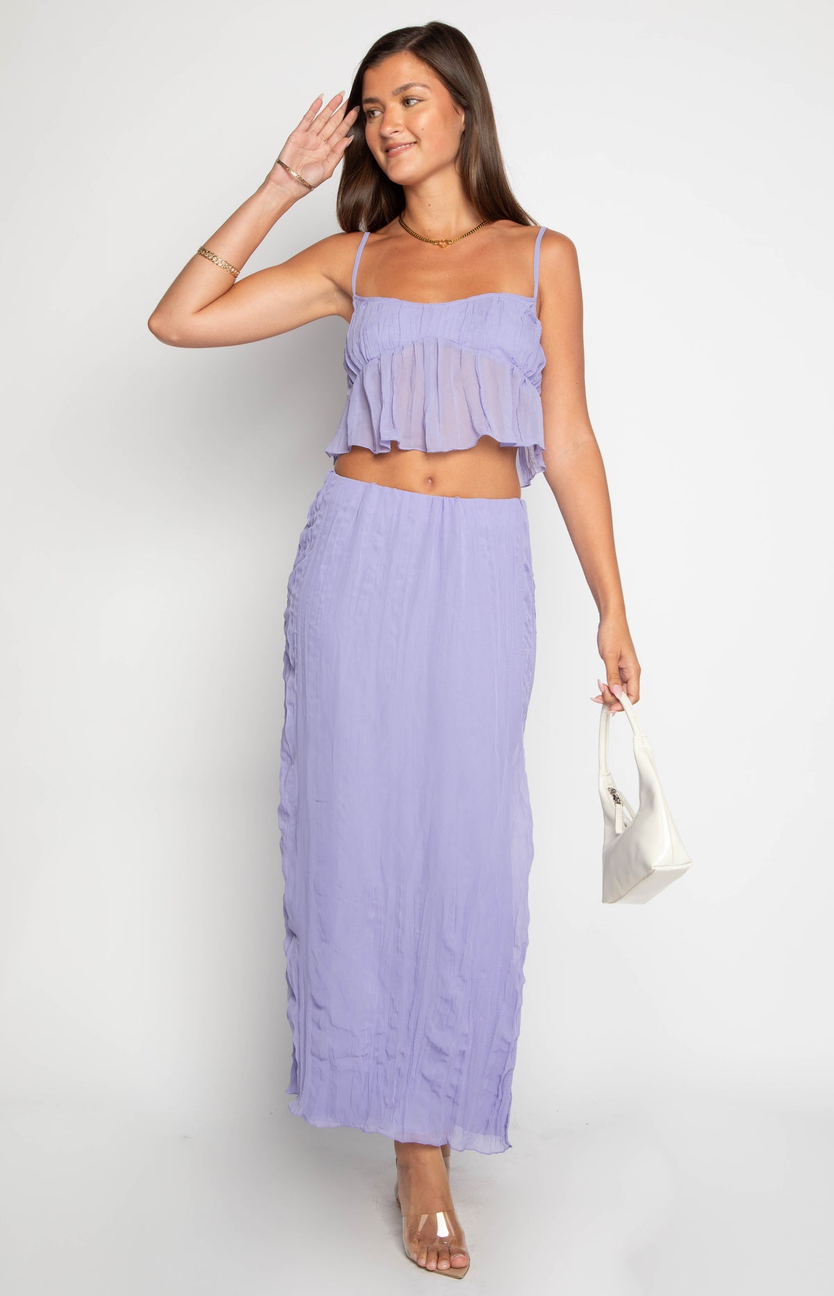 Her Moment Purple Maxi Skirt — 4