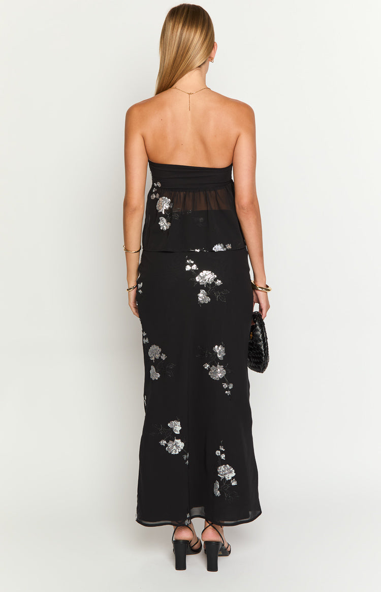 Shyla Black Maxi Skirt — 5