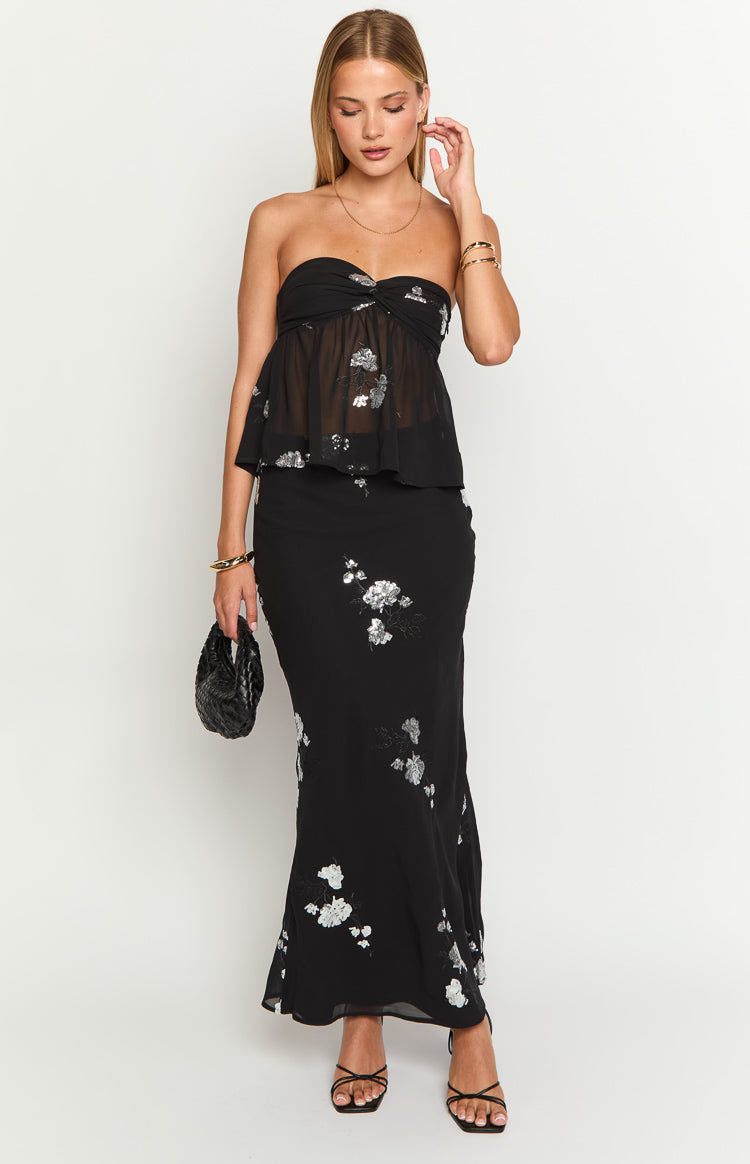 Shyla Black Maxi Skirt — 3