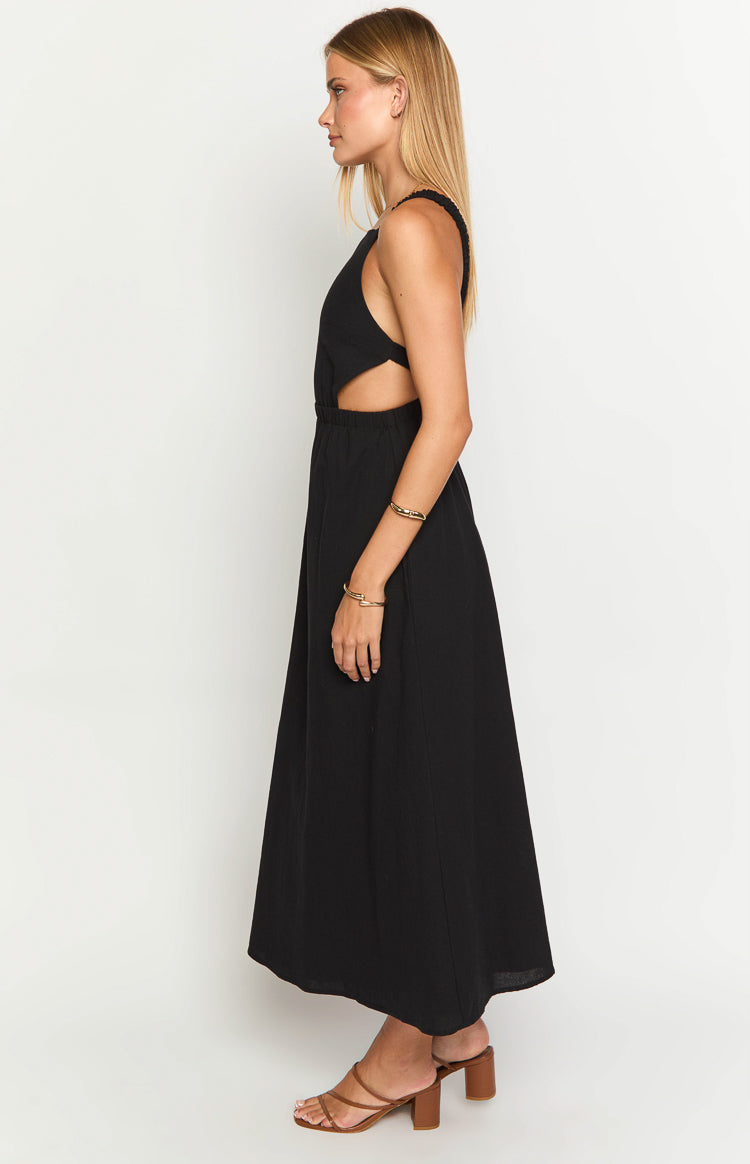 Kensie Black Backless Midi Dress — 4