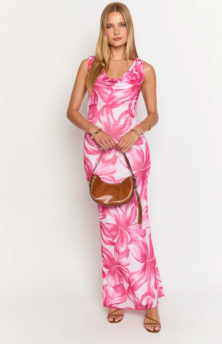 Blessings Pink Floral Maxi Dress — 2