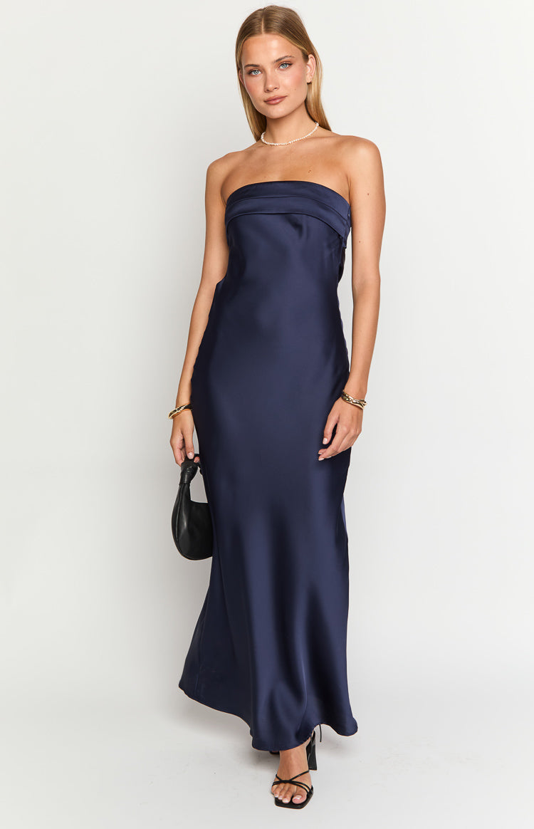 Maiah Navy Maxi Dress — 8