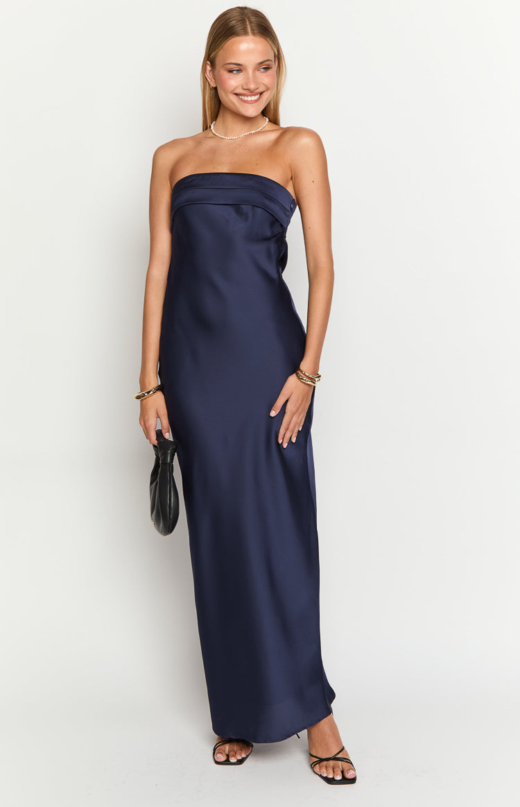 Maiah Navy Maxi Dress — 9