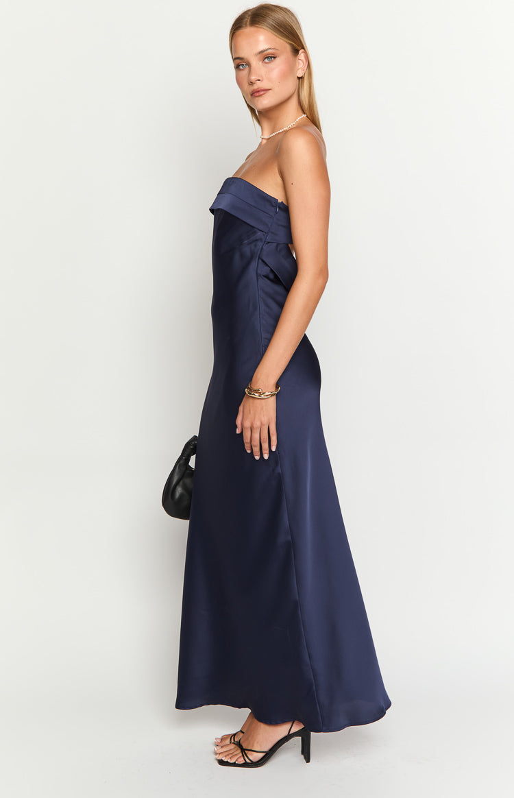 Maiah Navy Maxi Dress — 10
