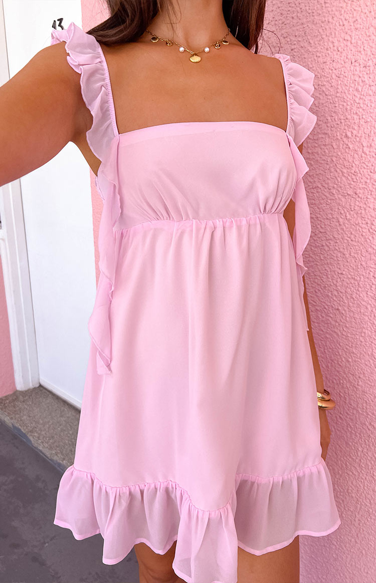 Jenn Light Pink Mini Dress — 7