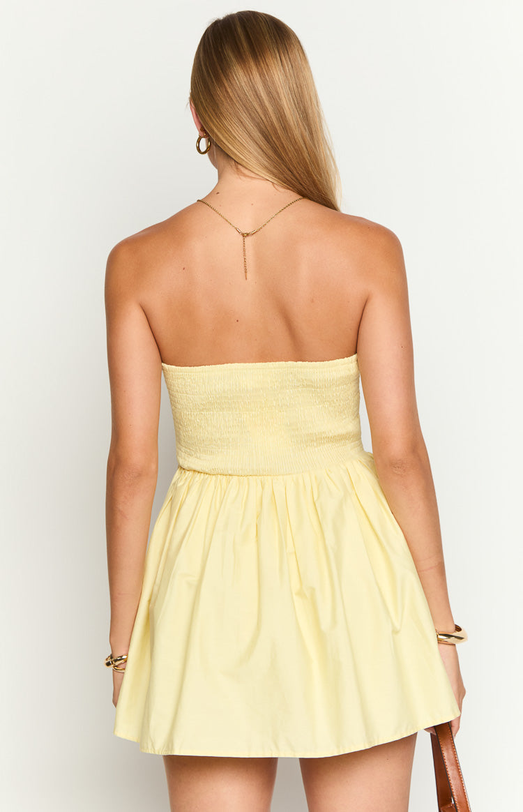 Matilda Yellow Mini Dress — 5