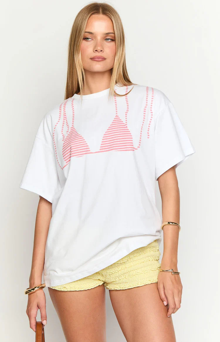 Bikini Bliss White Tee — 2