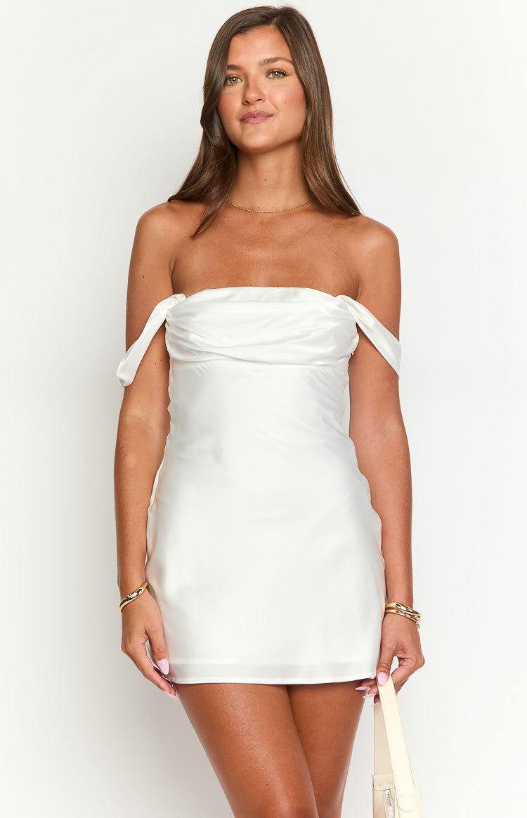 Zoella White Off The Shoulder Mini Dress — 2