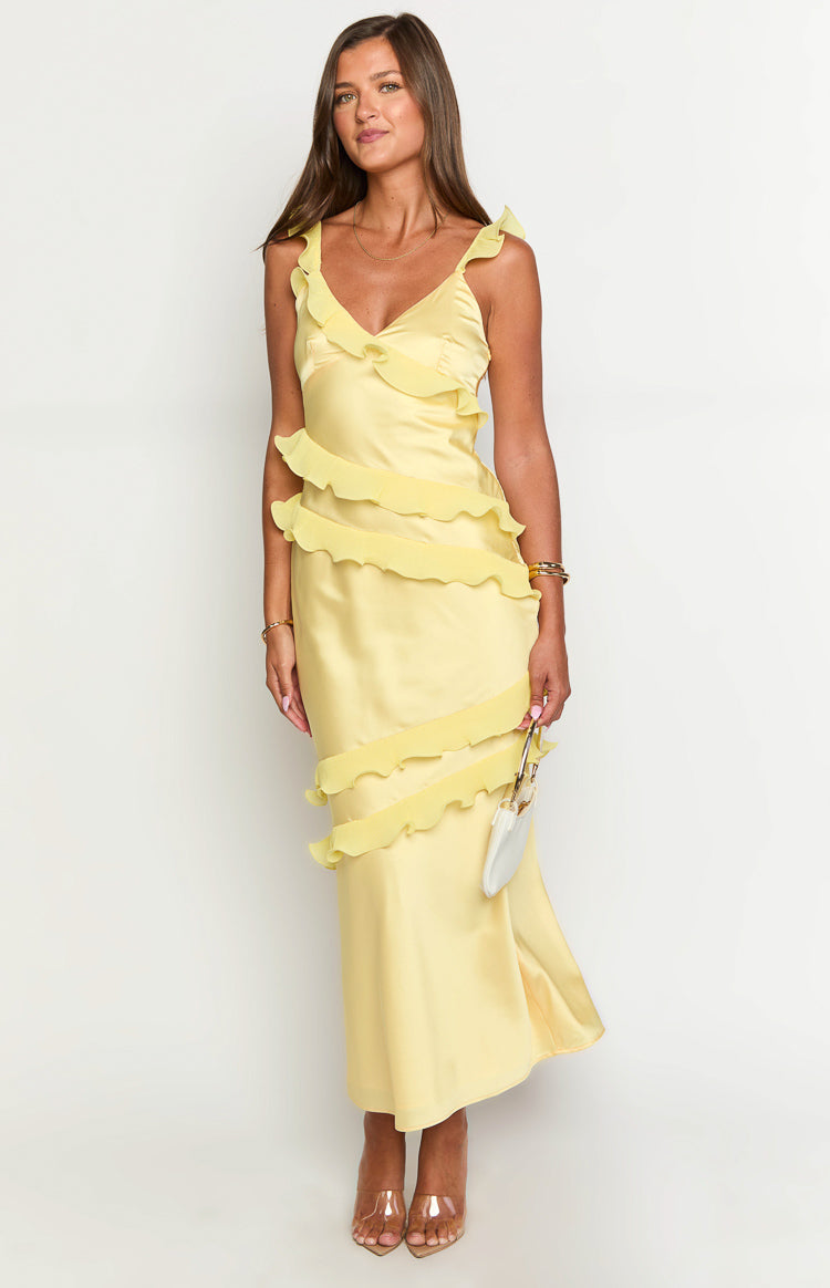 Evan Yellow Maxi Dress — 3