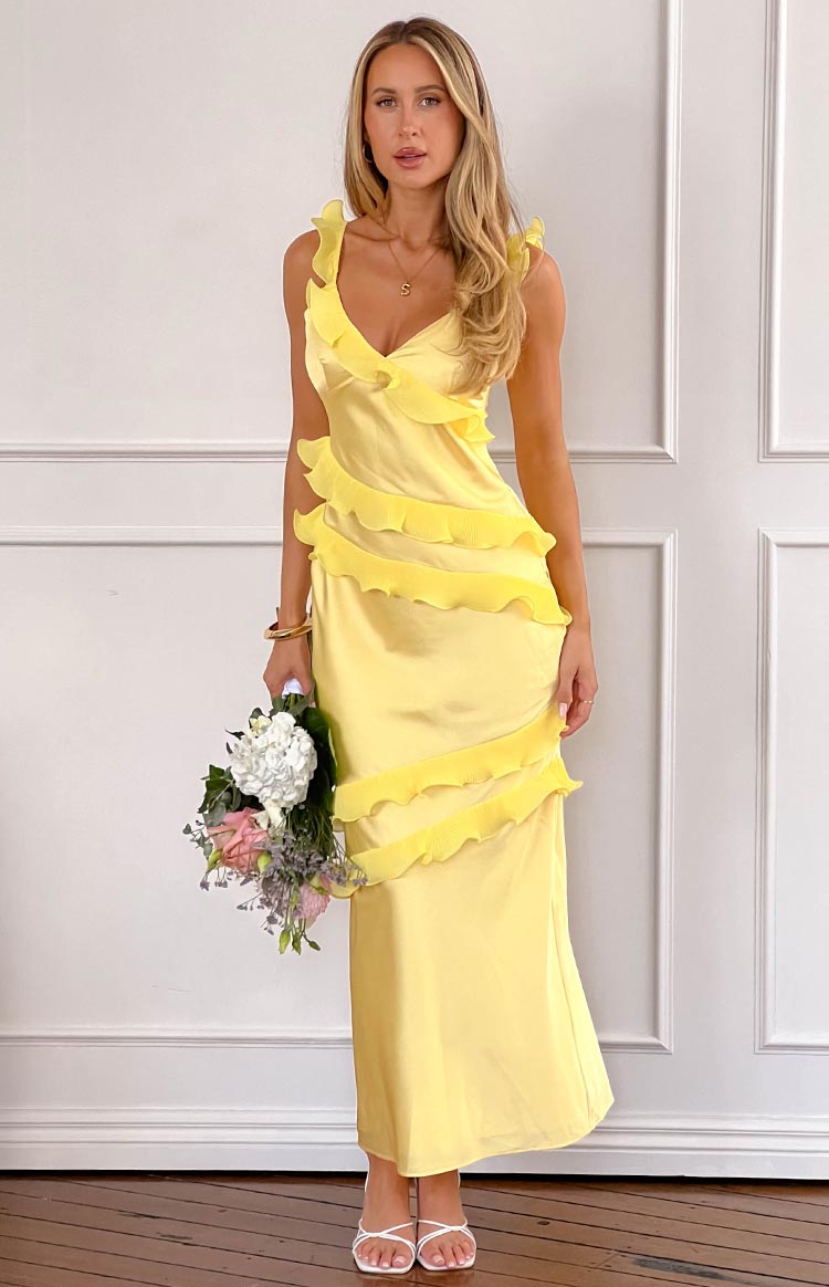 Evan Yellow Maxi Dress — 7