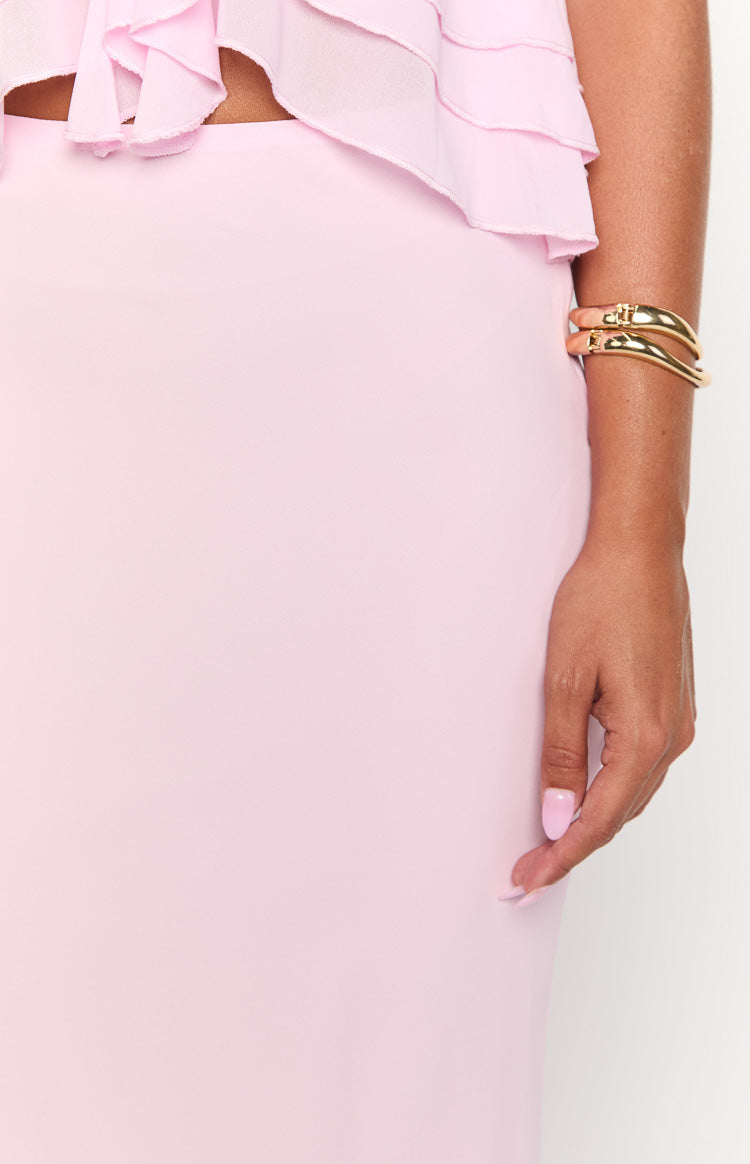 Myrna Pink Maxi Skirt — 6