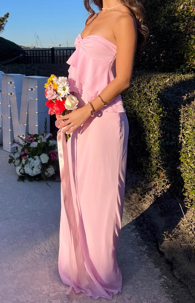 Myrna Pink Maxi Skirt — 11
