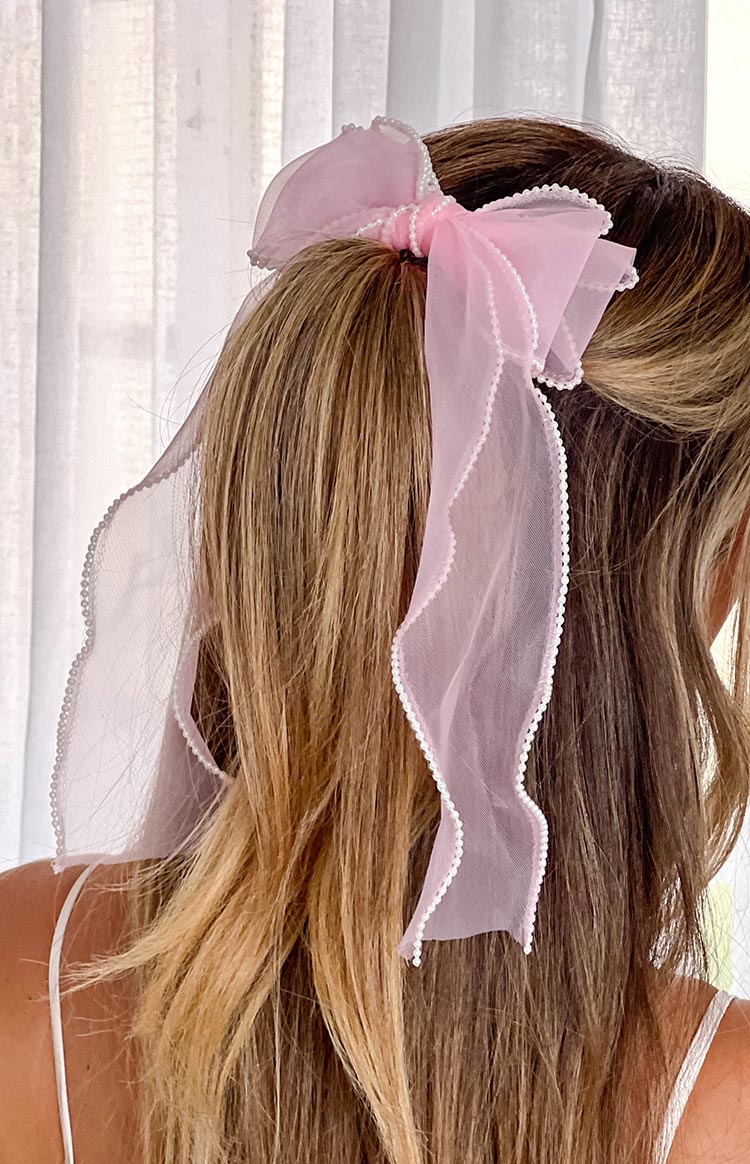 Sweety Pink Hair Bow — 1
