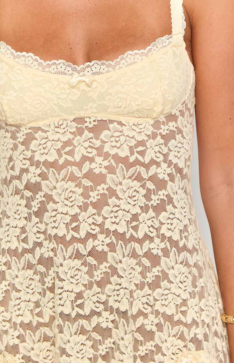 All Mine Cream Lace Mini Dress — 6