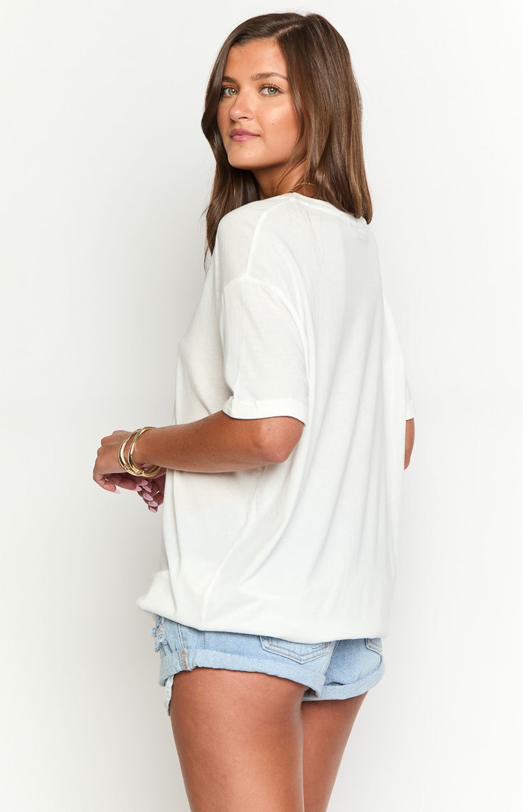 The Laundry Room First Rodeo White Oversized Tee — 6