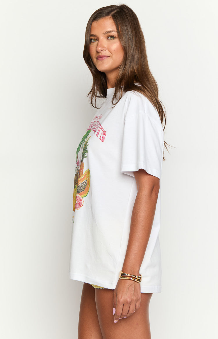 Beginning Paradise Fruits White Tee — 4