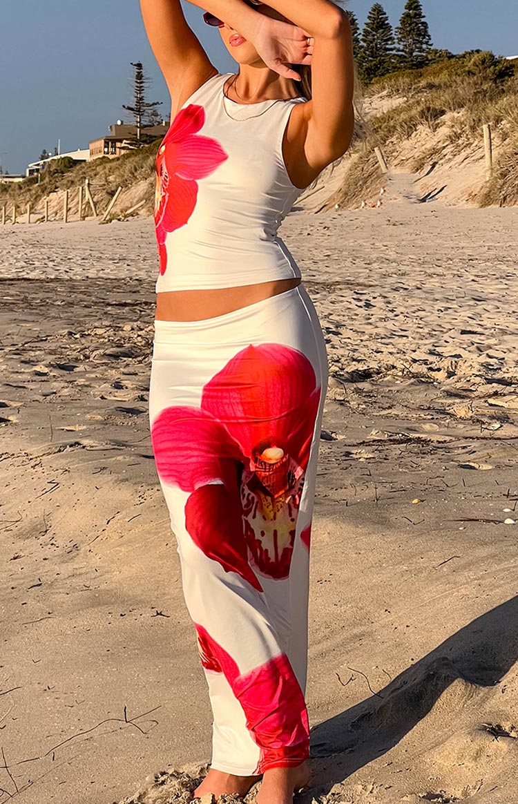 Payge White Orchid Maxi Skirt — 6