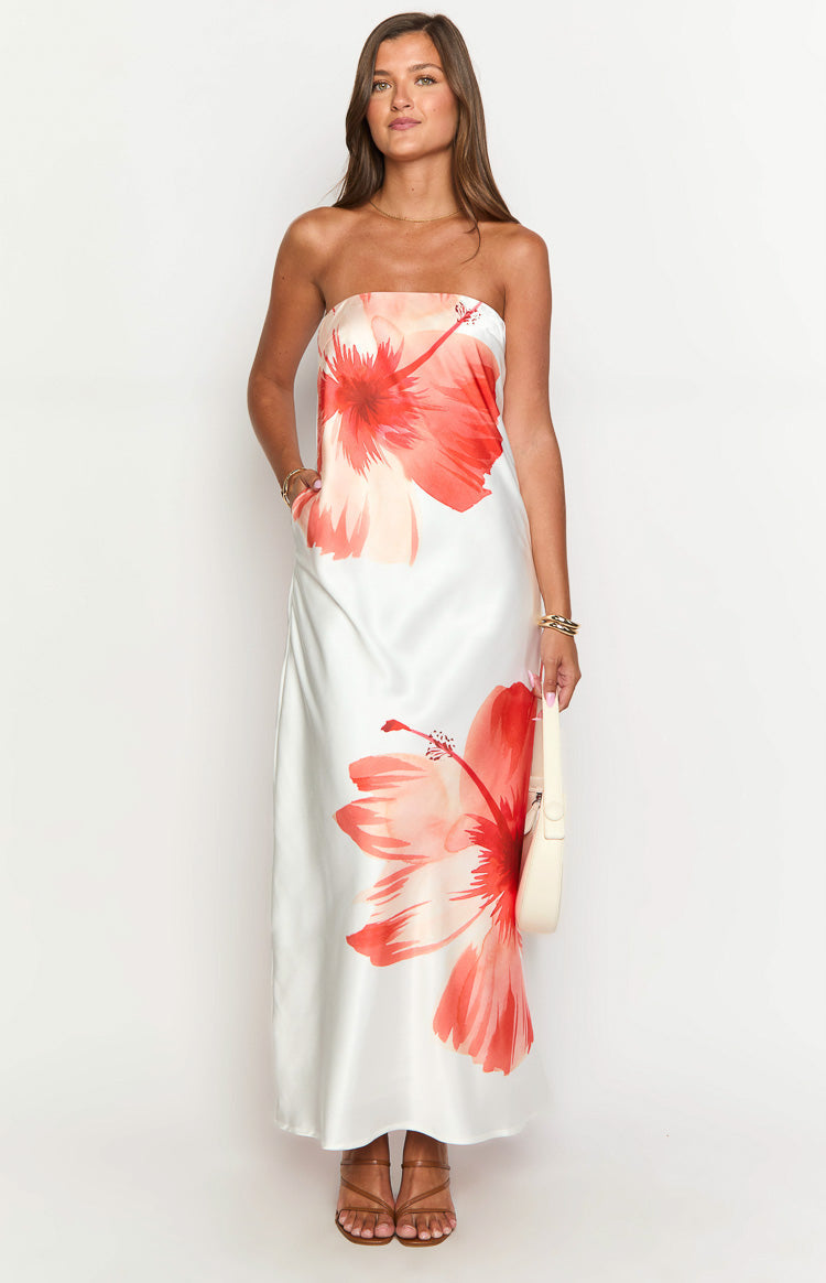Damia White Floral Maxi Dress — 3