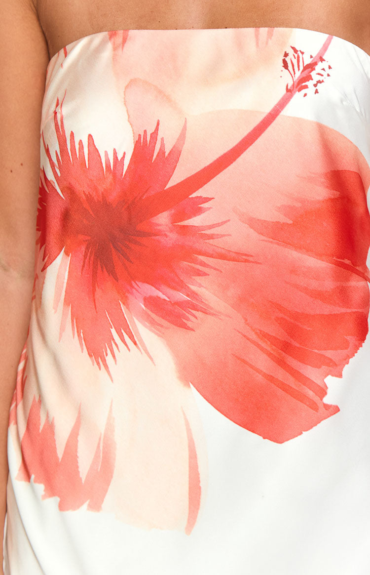 Damia White Floral Maxi Dress — 6