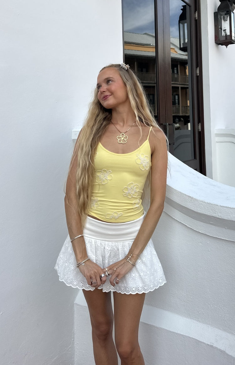 Mallorie Yellow Beaded Top — 10