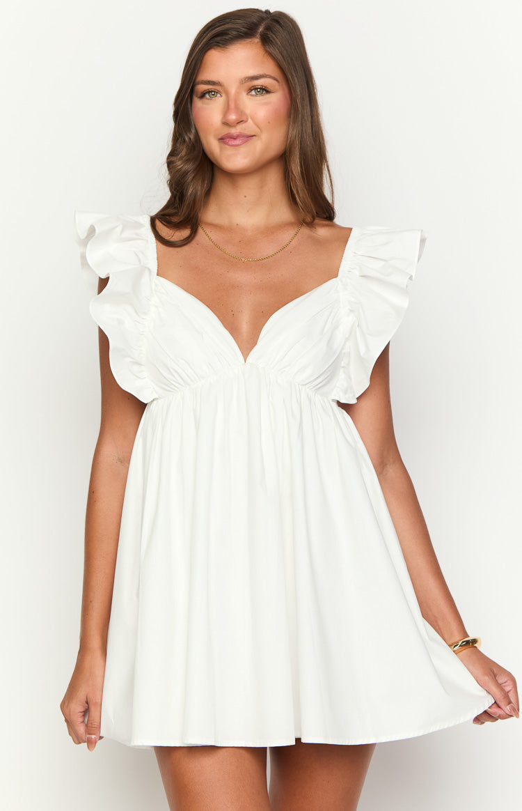 Lorely White Mini Dress — 1