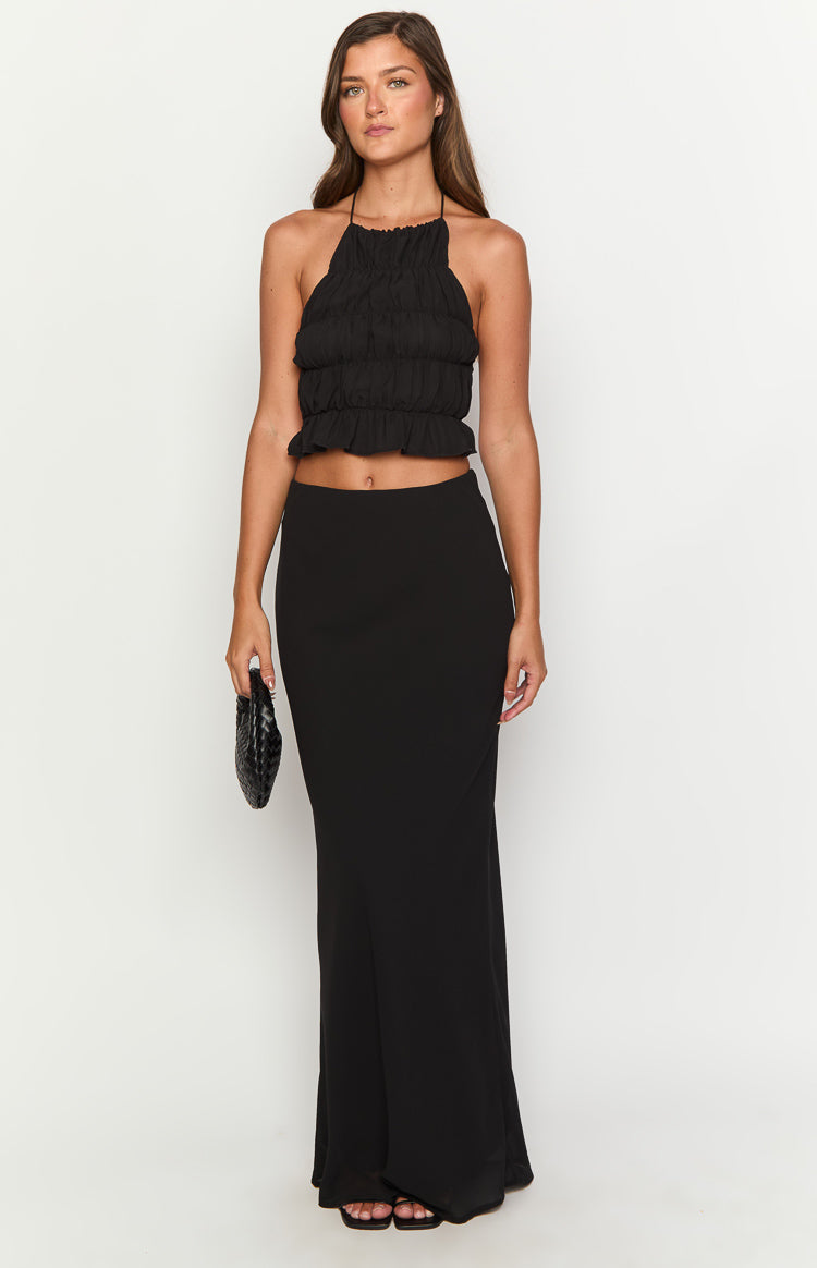 Uma Black Crop Top — 10