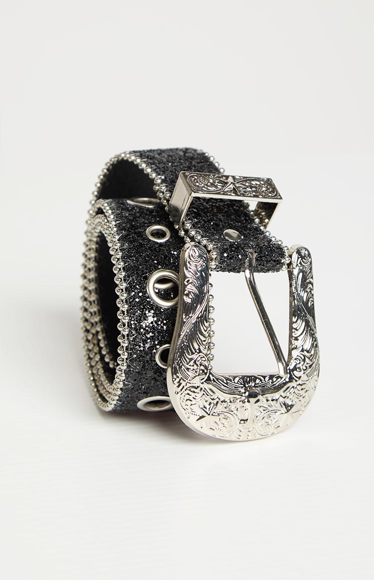 Western Black Sparkle Belt — 2