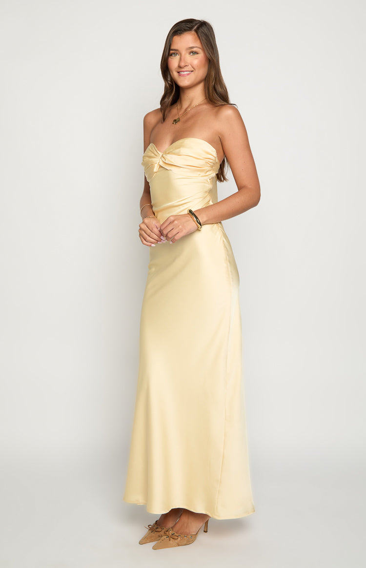 Ashley Yellow Formal Maxi Dress — 4