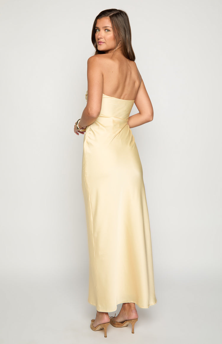 Ashley Yellow Formal Maxi Dress — 5