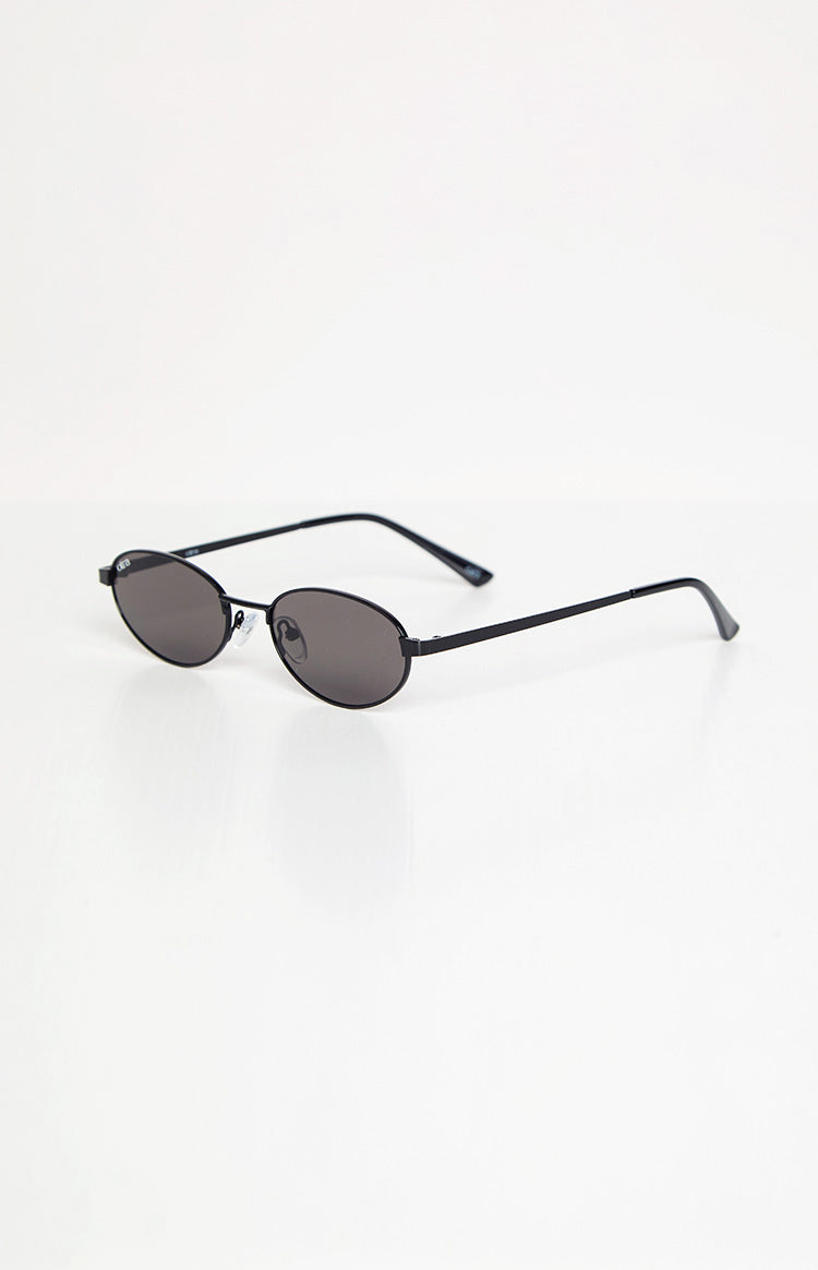 Otra Eyewear Rosie Black Oval Sunglasses — 2