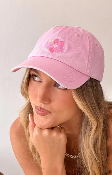 Hibiscus Pink Washed Cap — 1