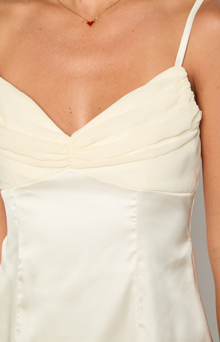 Honey Cream Mini Dress — 6