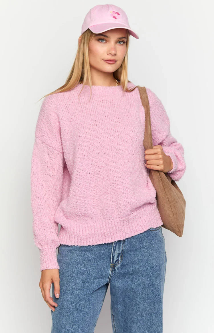Oxford Pink Knit Sweater — 2