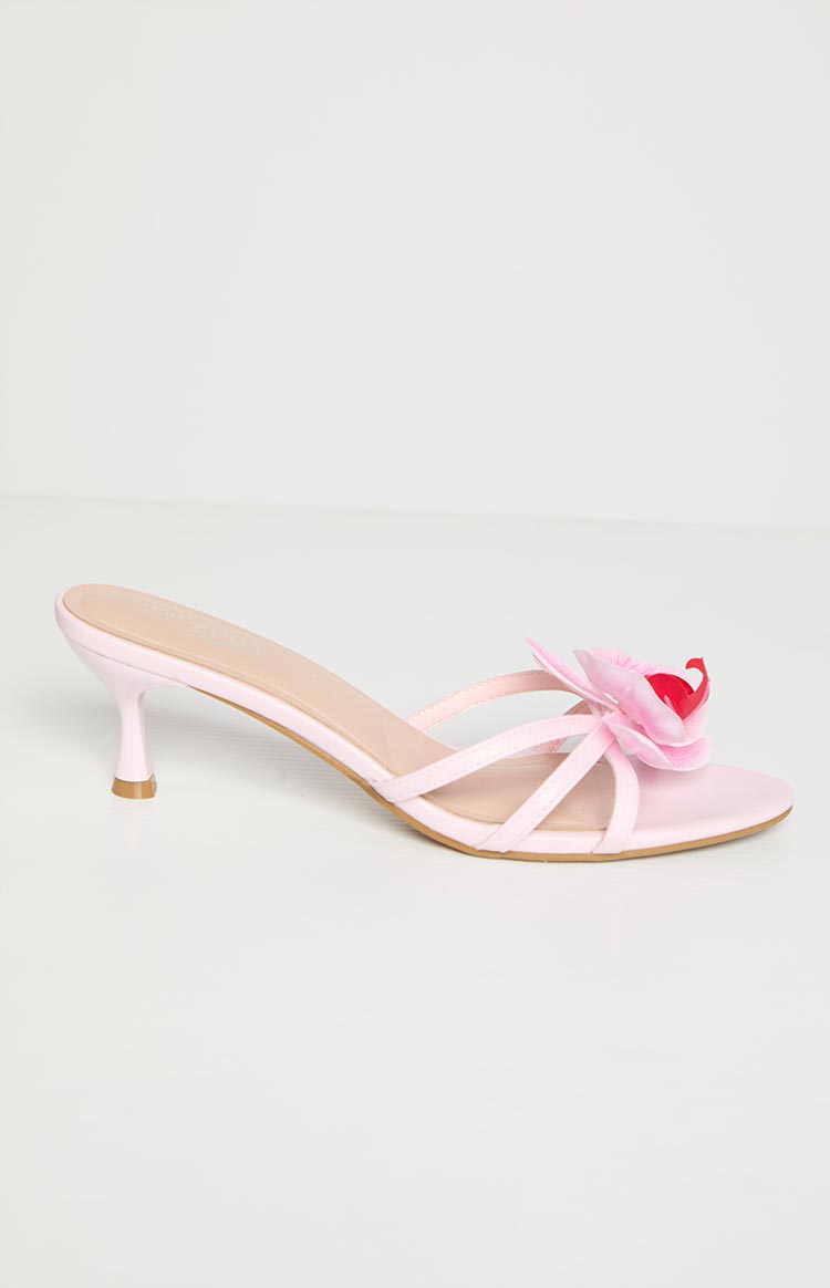 In Bloom Pink Floral Kitten Heels — 3