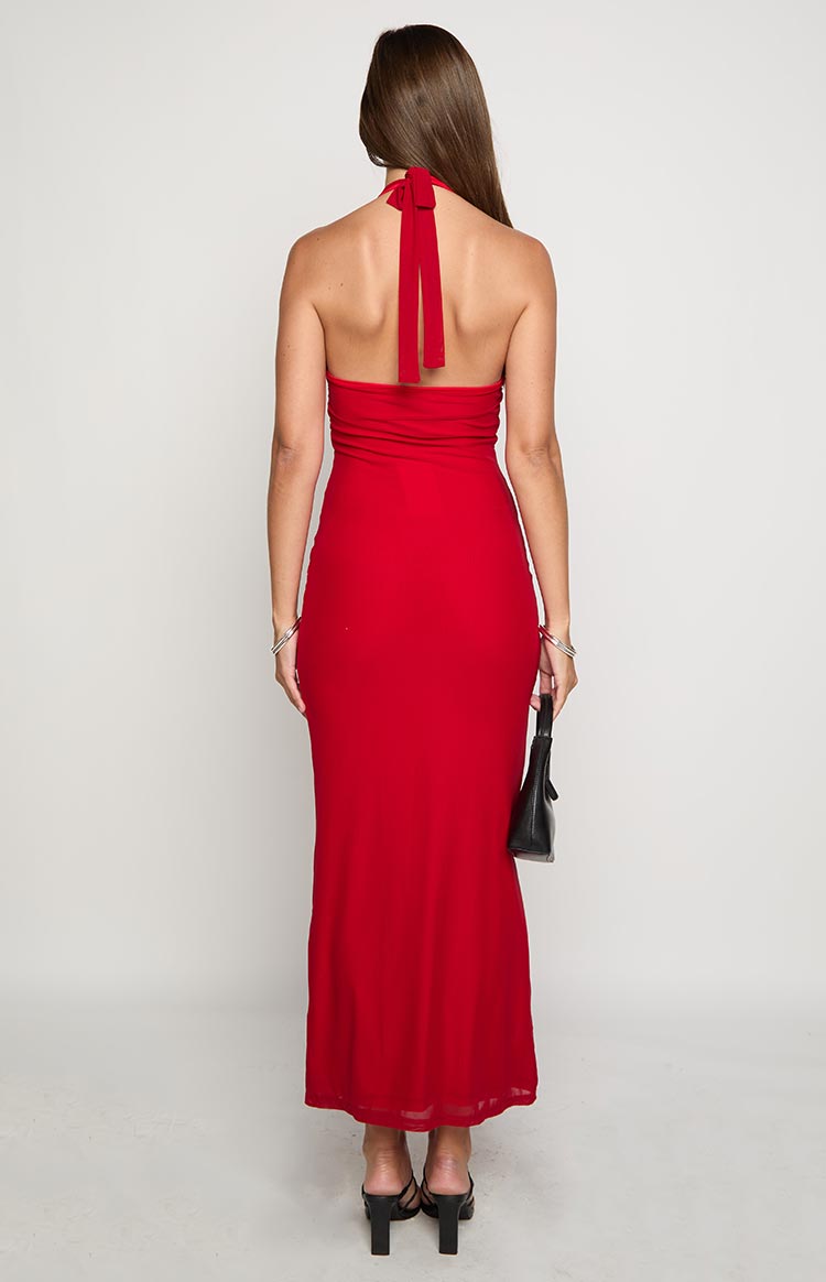 Raymin Red Maxi Dress — 4