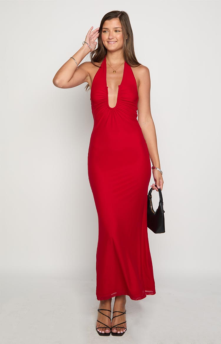Raymin Red Maxi Dress — 2
