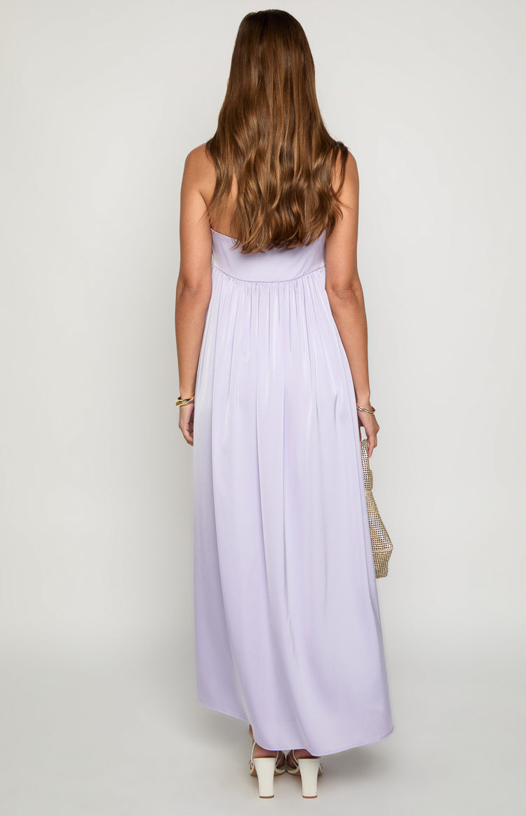 Maiana Lilac Strapless Maxi Dress — 5