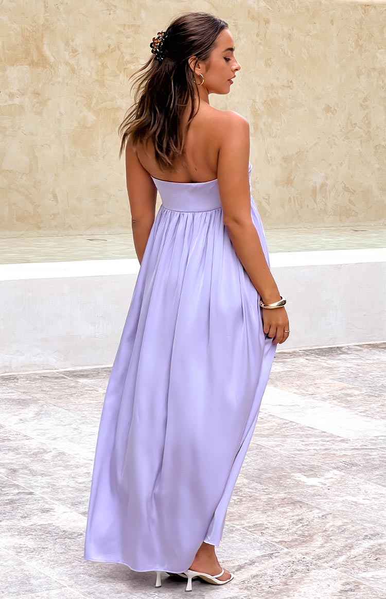 Maiana Lilac Strapless Maxi Dress — 7