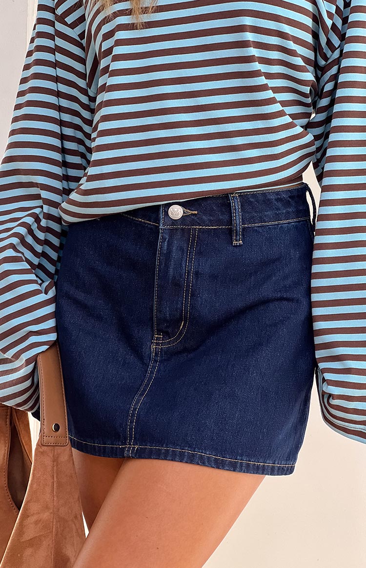 Penny Dark Denim Mini Skirt — 7