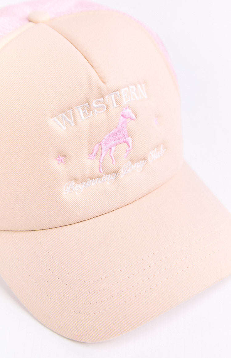 Beginning Cream Pony Club Trucker Cap — 5