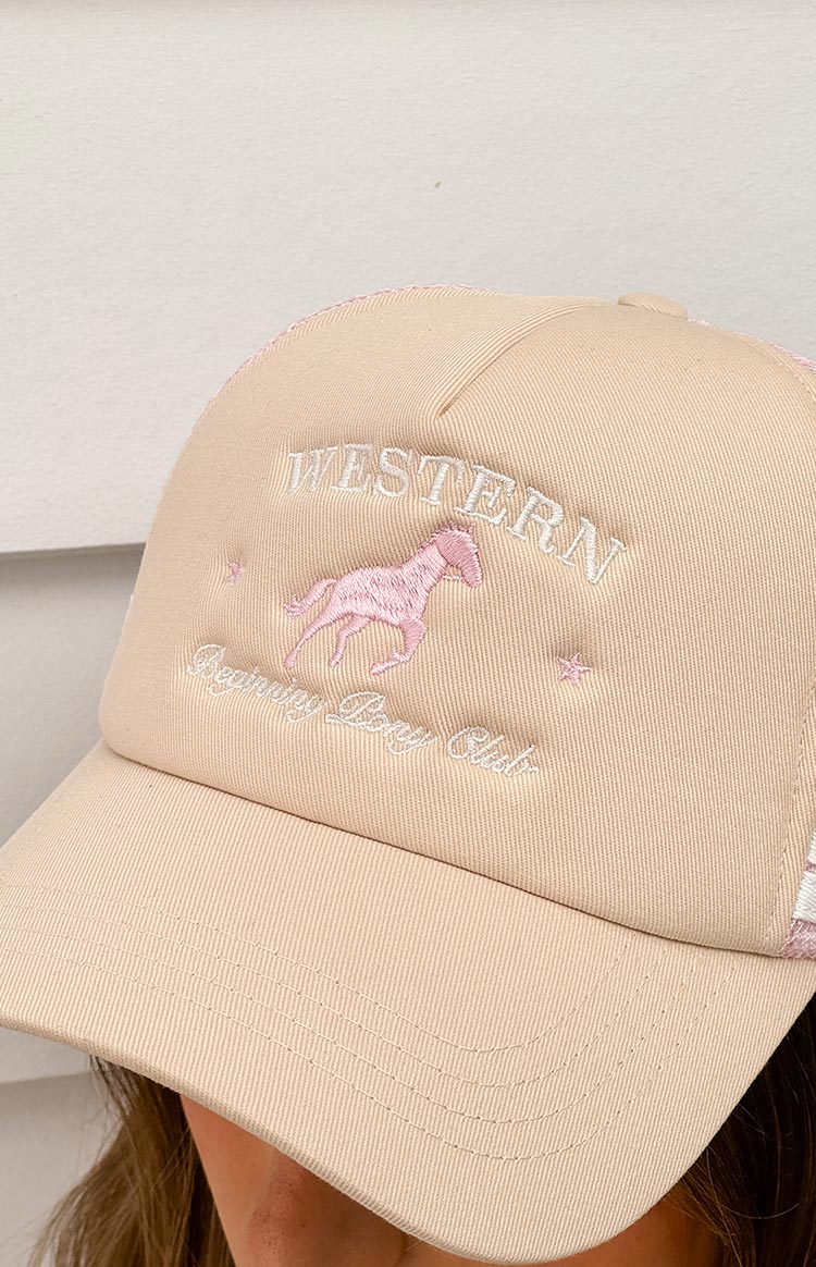 Beginning Cream Pony Club Trucker Cap — 6