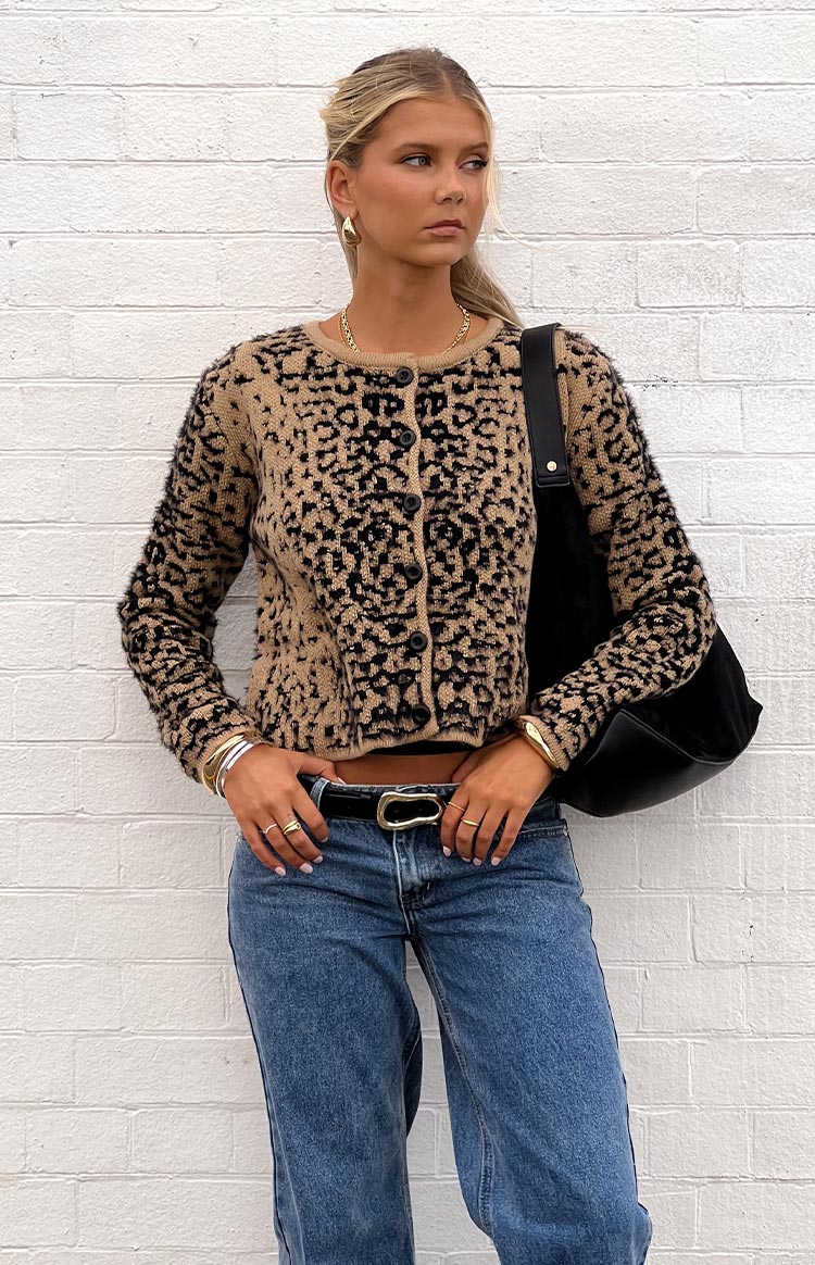 Kahli Leopard Print Cardigan — 1