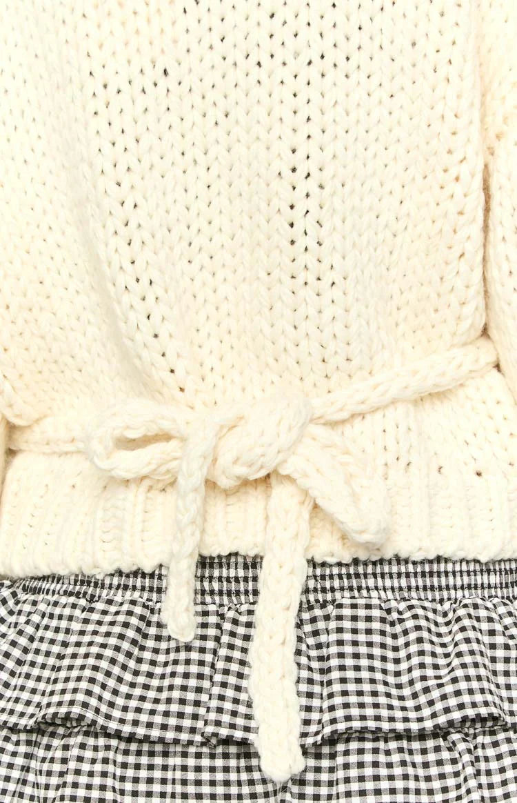 Verity Cream Knit Wrap Cardigan — 7