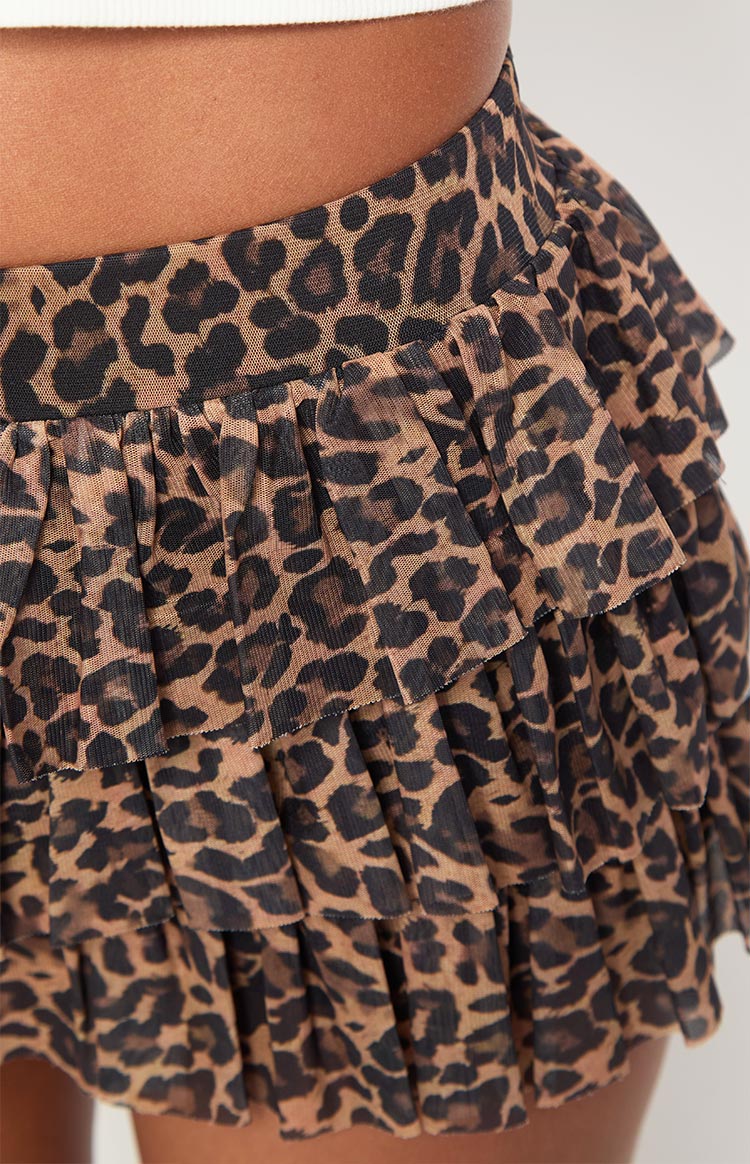 Belle Leopard Ruffle Shorts — 6