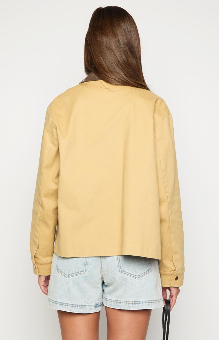 Jemma Cream Contrast Canvas Jacket — 5